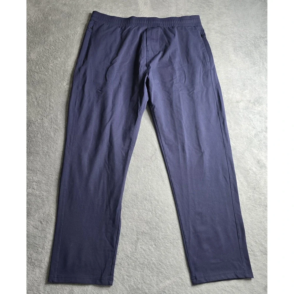 Public Rec All Day Every Day Pants Mens 40x32 Navy Blue Stretch Drawstring